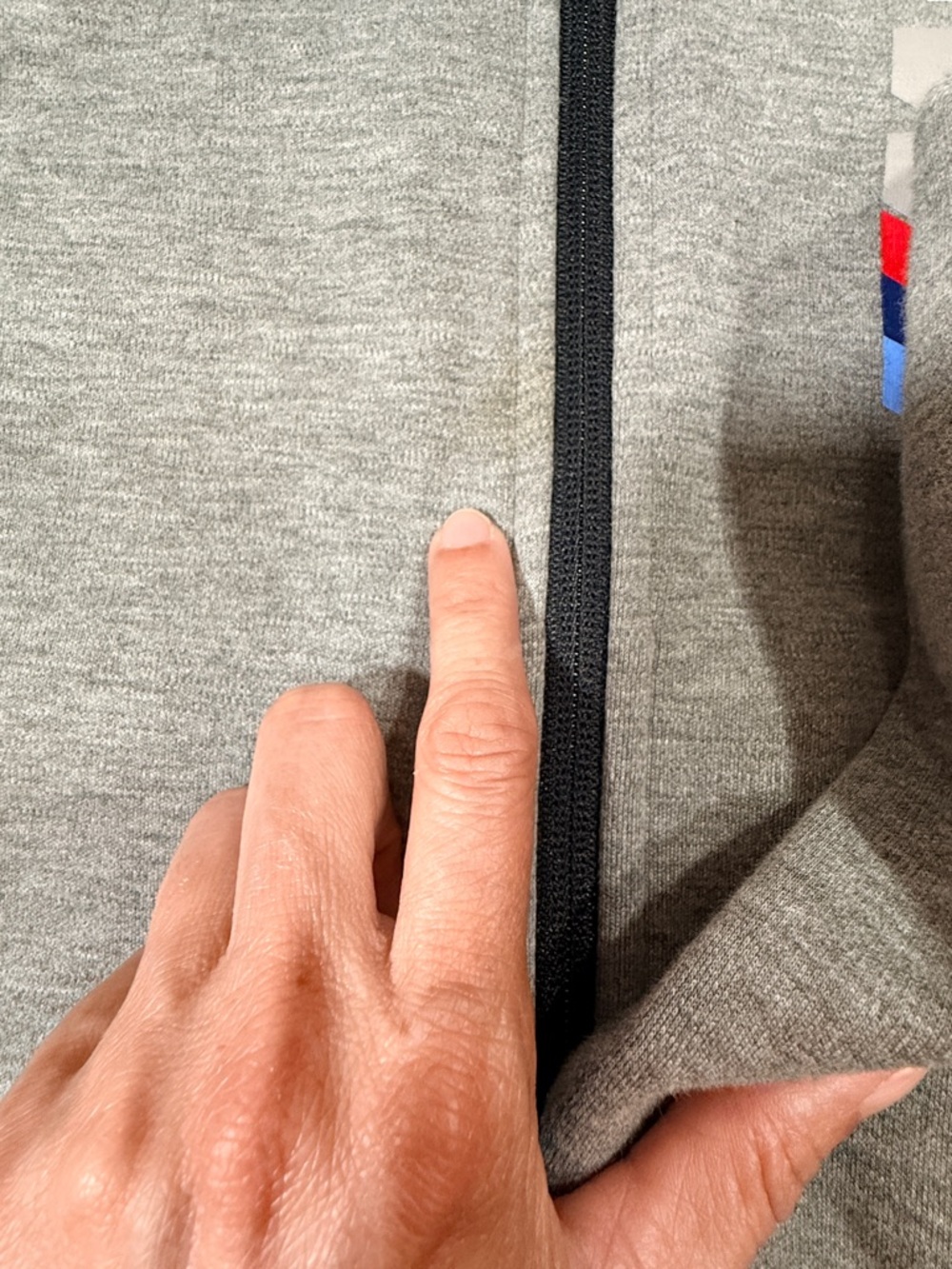 PUMA BMW M Motorsport Men's Full-Zip Hoodie Heather Gray Jacket Size Small - Picture 12 of 16